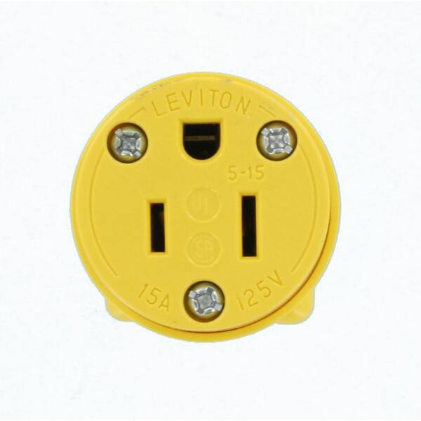 Yellow . NIB Leviton 515CA 15Amp Armored Grounding Connector EACH 