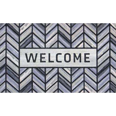 Kaluns Solid Front Doormat, Super Absorbent. 24 in X 36 in (Blue)  24X36-BL-HD - The Home Depot