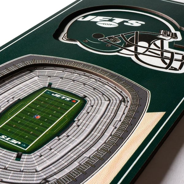 YouTheFan New York Jets 3D Banner - 6 x 19 in