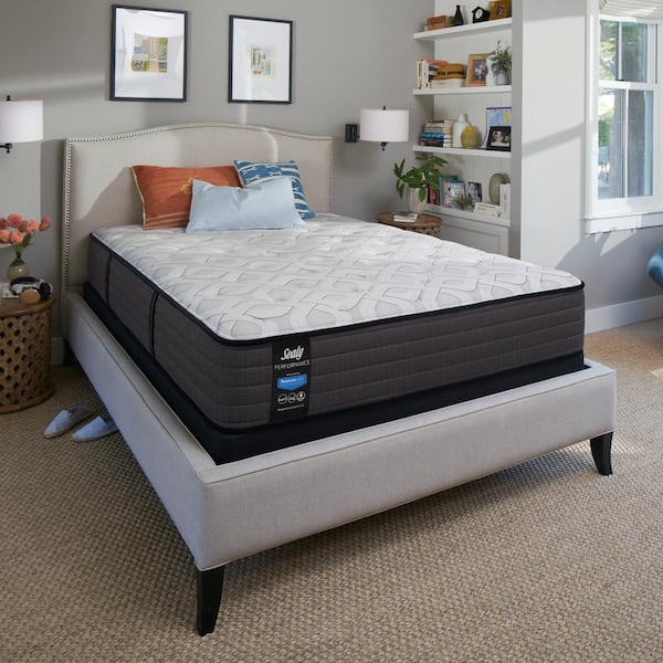 Sealy Response Performance 13 in. Twin Plush Tight Top Mattress Set with 9 in. High Profile Foundation