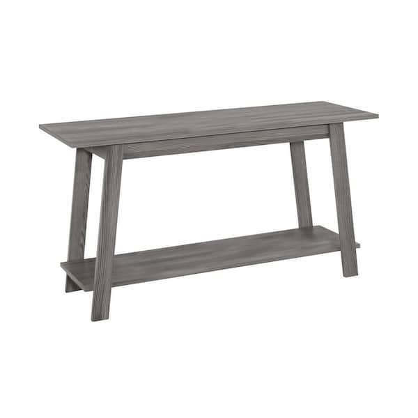 Unbranded 42 in. Gray Particle Board TV Stand Fits TVs Up to 42 in. with Open Storage