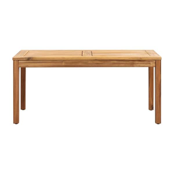 BALKENE HOME Kingsmen Rectangular Wood Outdoor Coffee Table