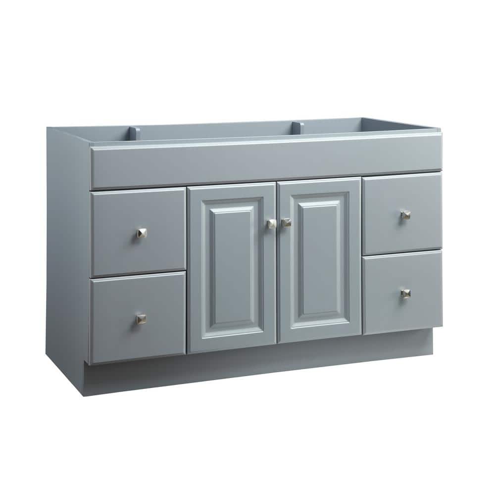 Wyndham 48 in. W x 21 in. D Ready to Assemble Bath Vanity Cabinet Only in Gray price history on PriceWatchPro