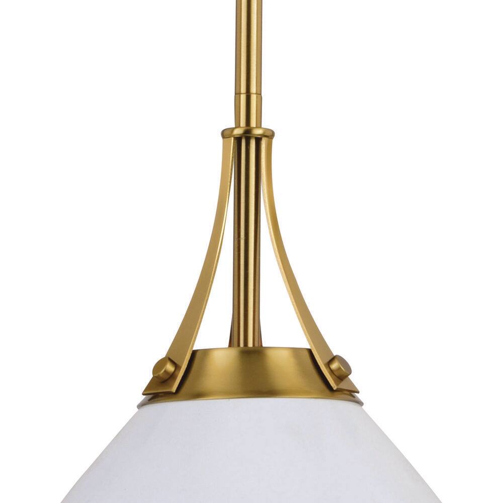 Glossy White Aluminum 10-inch Indoor/Outdoor Pendant Light