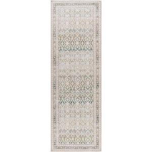 Our PNW Home Rainier Green Traditional 2 ft. x 12 ft. Indoor Area Rug