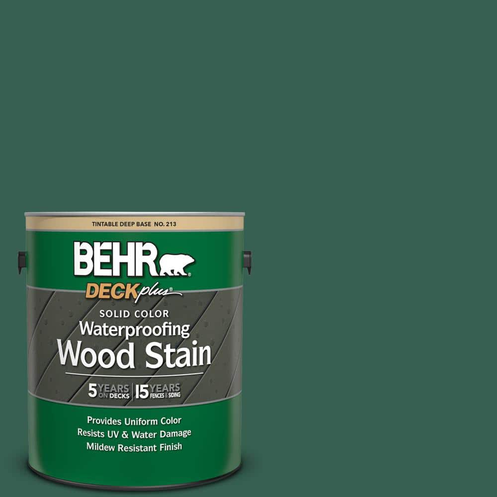 1 gal. #M430-7 Green Agate Solid Color Waterproofing Exterior Wood Stain