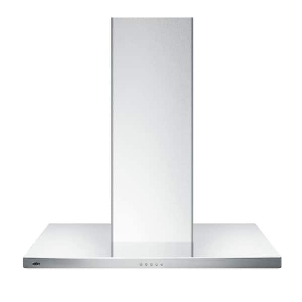 Summit Appliance 36 in. Convertible Wall Mount Range Hood in Stainless Steel with 2 Charcoal Filters