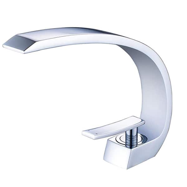 AIMADI Single Handle Single Hole Bathroom Faucet Modern Brass Bathroom Sink Vanity Taps in Polished Chrome