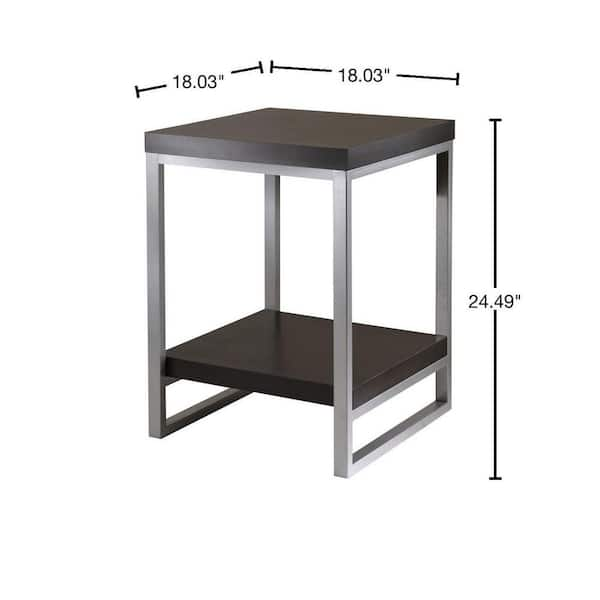 Espresso colored deals end tables