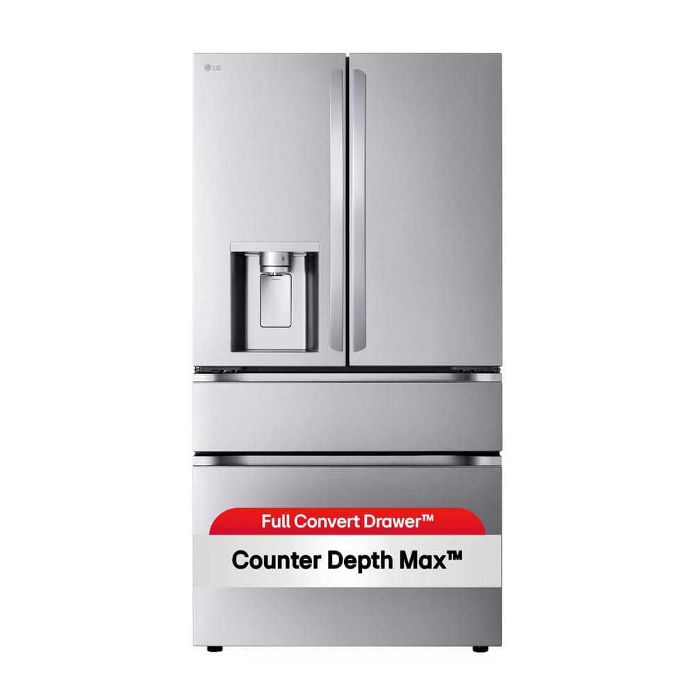 29 cu. ft. SMART Standard Depth MAX French Door Refrigerator with Full Convert Drawer in PrintProof Stainless Steel