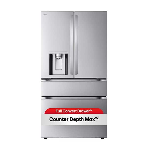29 cu. ft. SMART Standard Depth MAX French Door Refrigerator with Full Convert Drawer in PrintProof Stainless Steel
