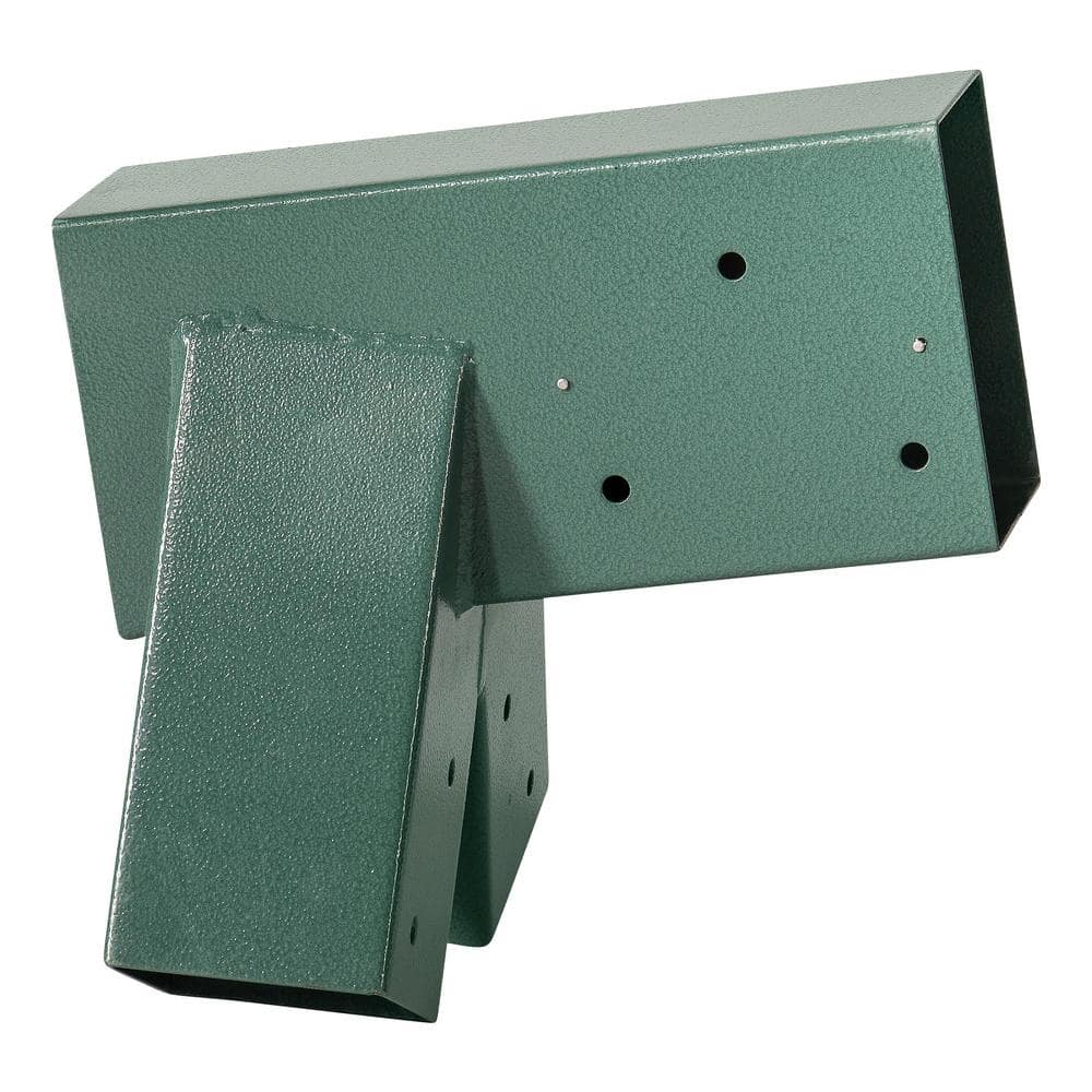 2 Brackets Heavy Duty Steel 1-2-3 A-Frame Swing Pair Set Green Powder-Coated 