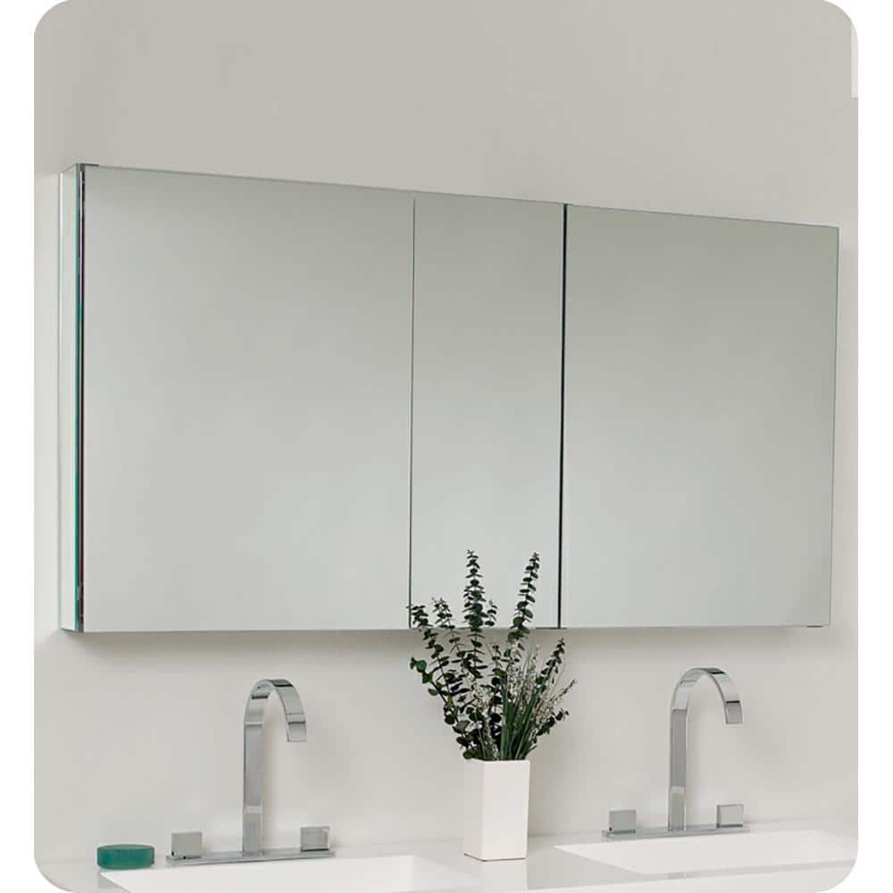 Black Engineered Wood Wall-Mount Double Vanity Base, 54-inch