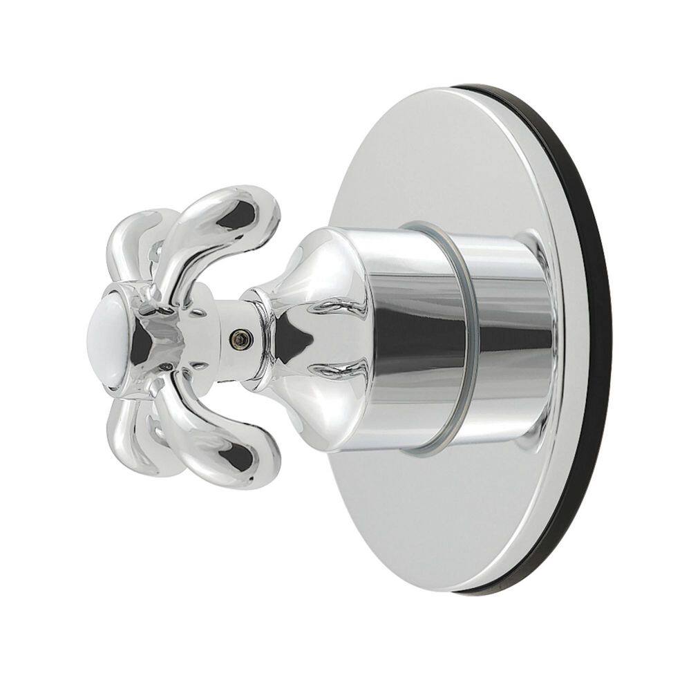 French Country 3/4 in. Single-Handle 1-Hole Wall Mount 6-Way Diverter Valve with Trim Kit in Polished Chrome price history on PriceWatchPro