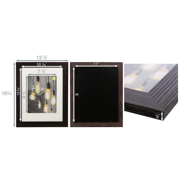 Black 6 Piece Kiera Grace Farmhouse Picture-Frames 11 x 14