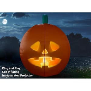 ANIMAT3D Jabberin Jack Giant 5 ft. Inflatable Talking Animated Pumpkin with  Built-in Projector and Speaker Plug'n Play MSPJJPPI - The Home Depot