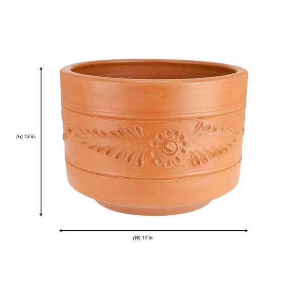 Pennington 14 in. Medium Terra Cotta Clay Pot 100043020 - The Home Depot