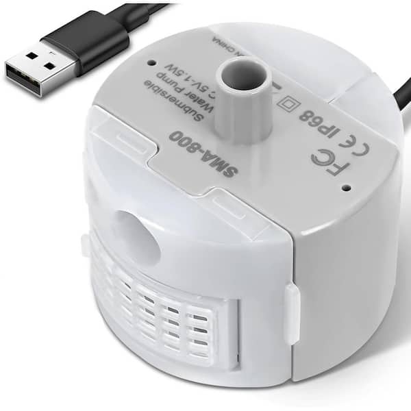 Ultra-Quiet Replacement Pump for Stainless Steel Cat Water Fountains SMA-800 Motor Safe Low Voltage DC 5V USB