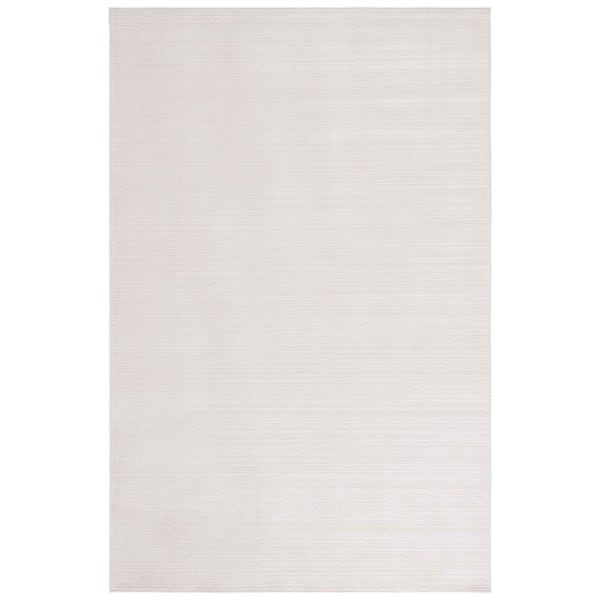 Harmony 9 ft. x 11 ft. Ivory Solid Striped Area Rug