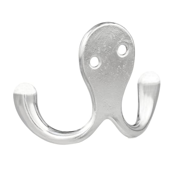 Everbilt Double Robe Hook in Stainless Steel 17754 - The Home Depot