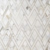 Ivy Hill Tile Kappa Bianco White 12.12 in. x 15.59 in. Polished Marble ...