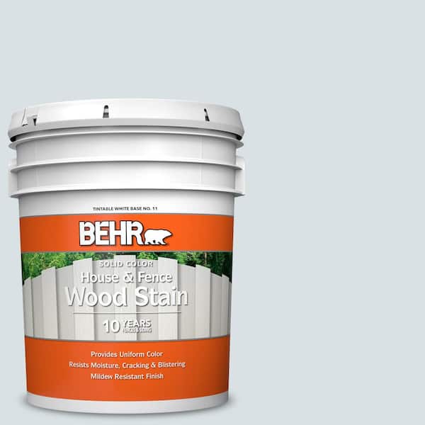 BEHR 5 gal. #730E-2 Sparkling Spring Solid Color House and Fence Exterior Wood Stain