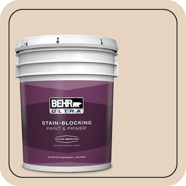 BEHR ULTRA 5 gal. #QE-10 Stone Wash Extra Durable Eggshell Enamel Interior Paint & Primer