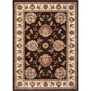 Well Woven Timeless Abbasi Brown Beige 4 Ft X 5 Ft Traditional French Country Area Rug 36074 The Home Depot