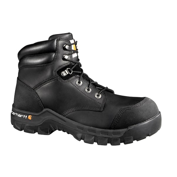 Carhartt Men's Rugged Flex Waterproof 6'' Work Boots - Composite Toe - Black Size 8(M)