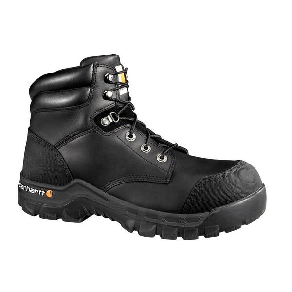 Carhartt Men's Rugged Flex Waterproof 6'' Work Boots - Composite Toe - Black Size 9(M)