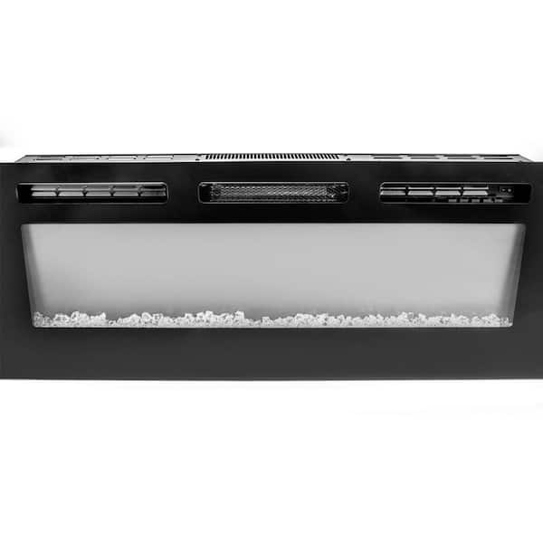 XtremepowerUS 1500-Watt 50 in. Recessed Electric Fireplace in-Wall