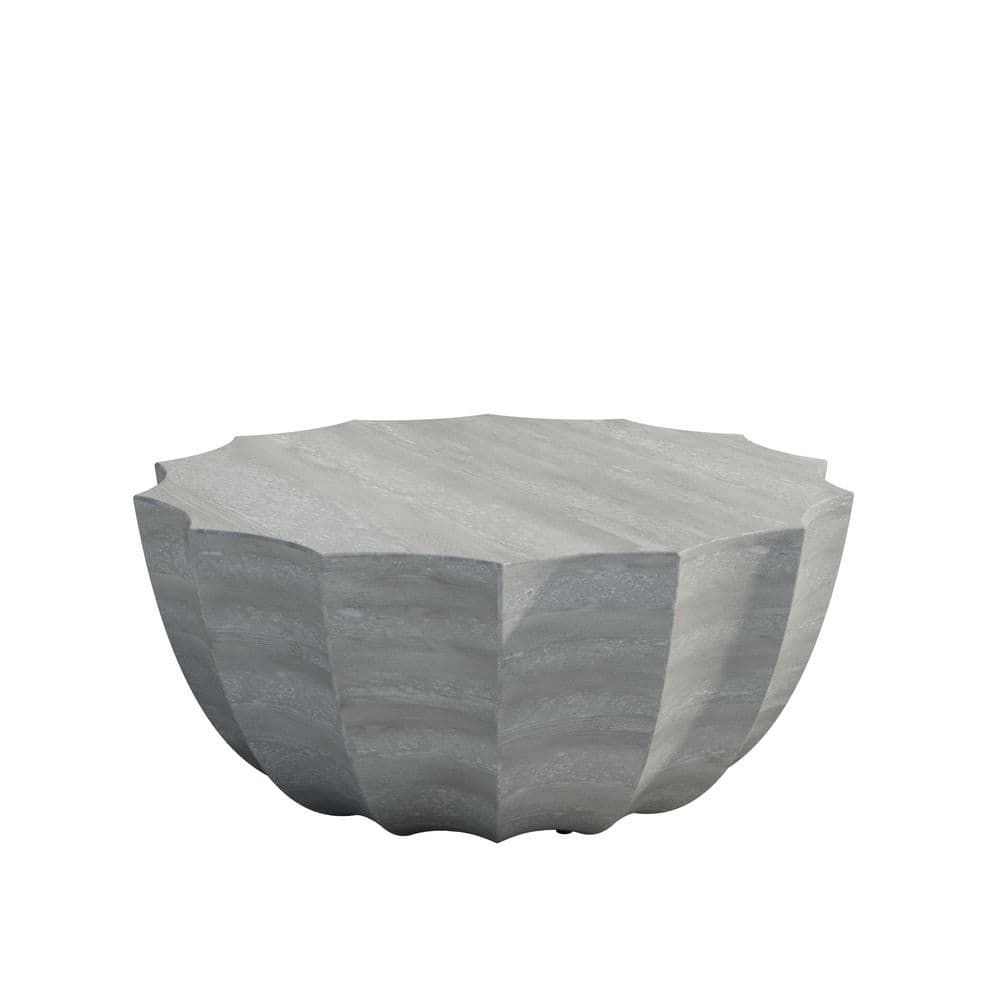 "Gray 35.43"" Cement Outdoor Waterproof Coffee Table Suitable for Terraces, Gardens, Backyard" price history on PriceWatchPro