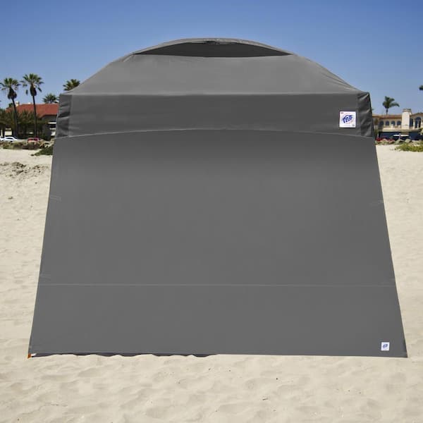 10 ft. Steel Gray Sidewall, Zipper-Free, Fits E-Z UP 10 ft. x 10 ft. Angle Leg Shelter (Not Included)