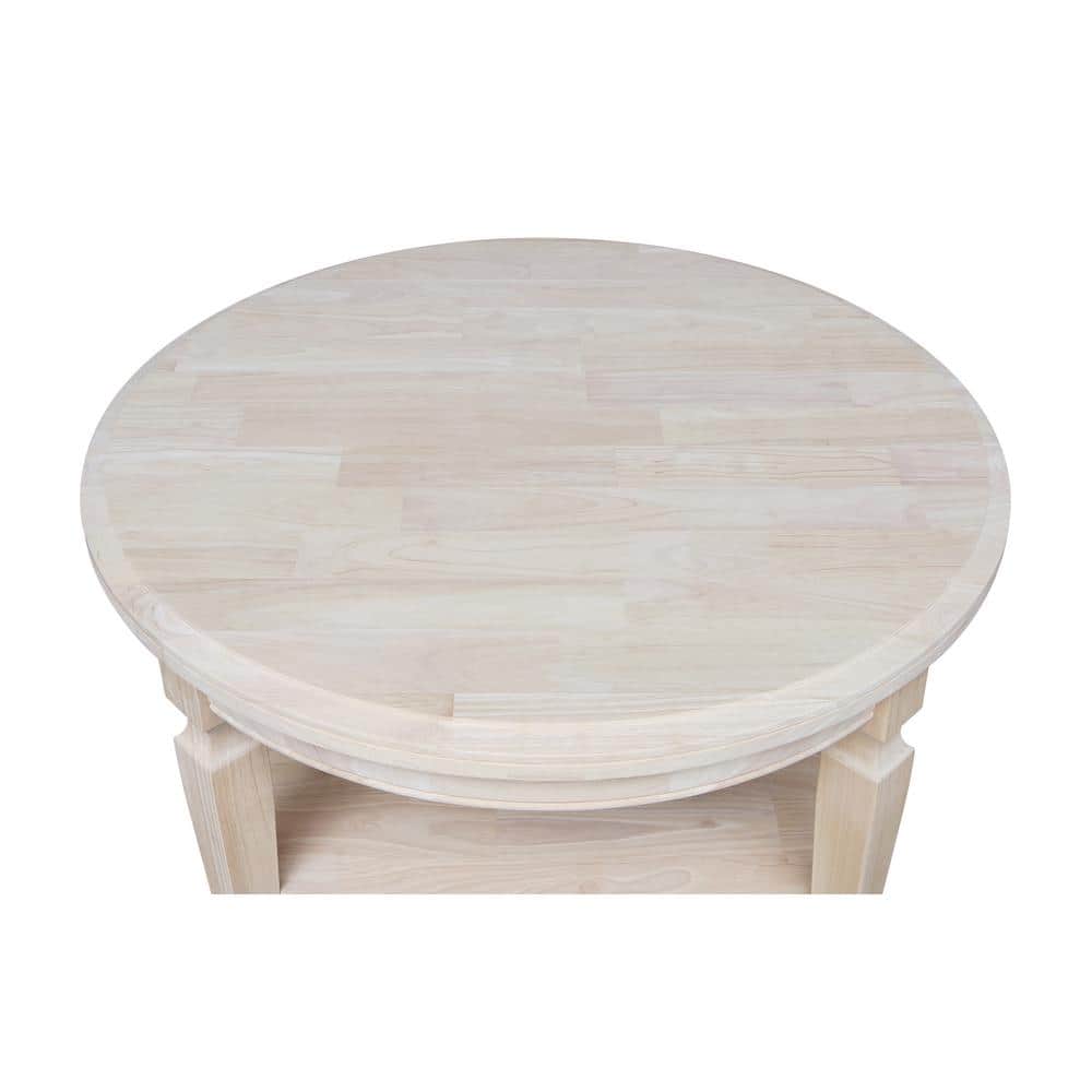 Vista 42" Round Natural Wood Coffee Table