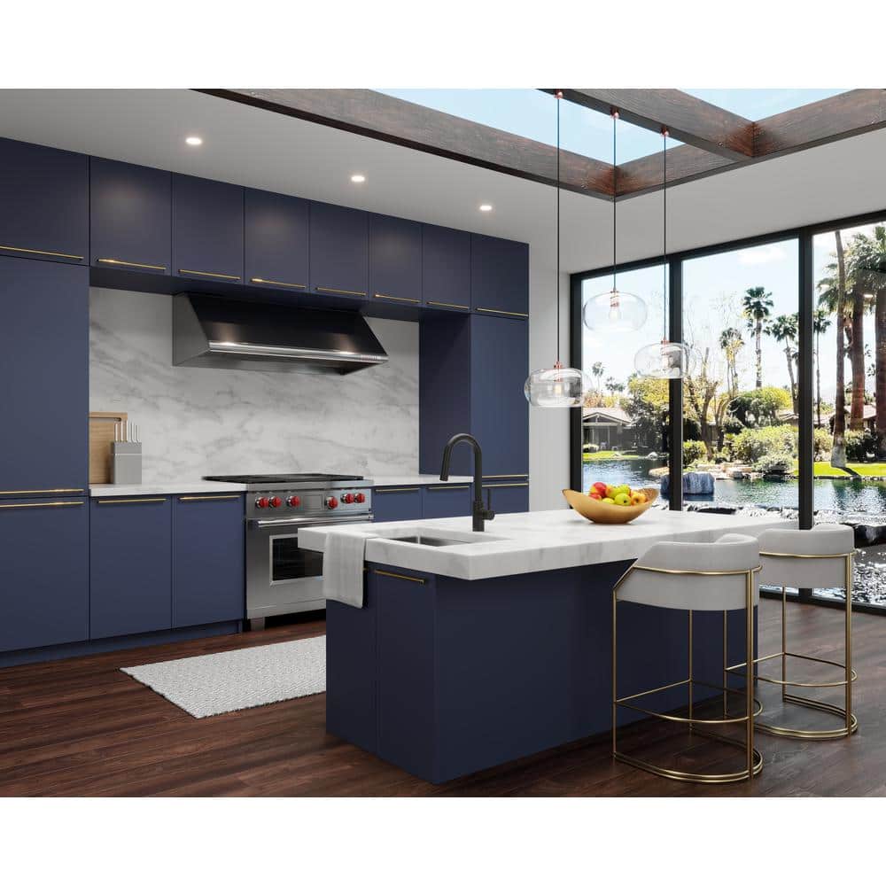 Stellen Matte Black Modern Pull-Down Bar Faucet
