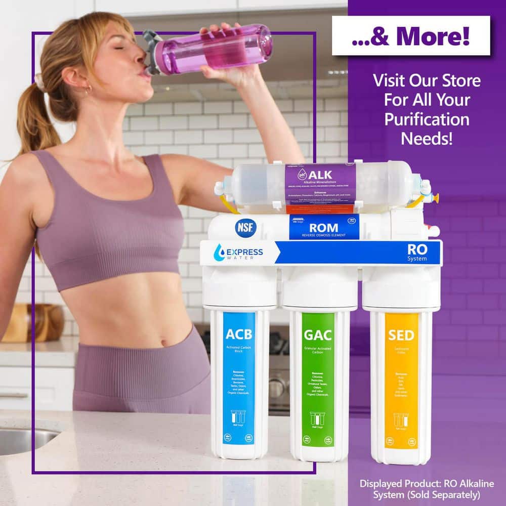 Whole House 3-Stage Water Filter Set with Carbon Block