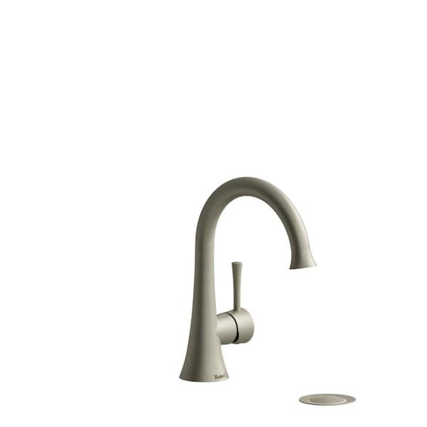 Edge Single Hole Single-Handle Bathroom Faucet in Brushed Nickel