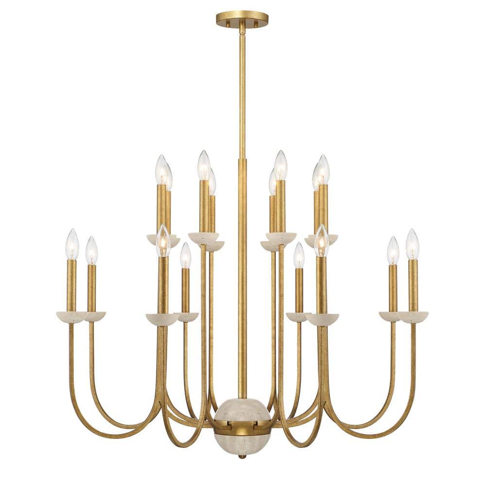 Oakhurst 16-Light Antique Gold Chandelier price history on PriceWatchPro