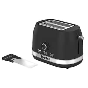 850 W 2-Slices Black Toaster