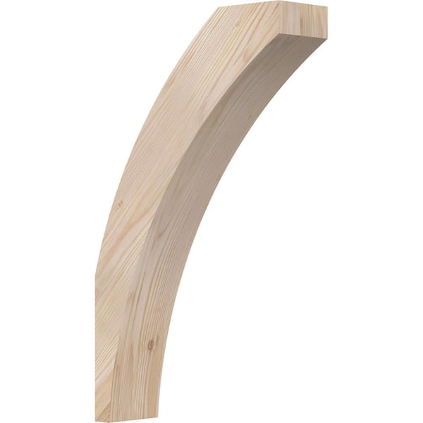Ekena Millwork 3 1/2"W x 12"D x 20"H Thorton Smooth Knee Brace, Douglas Fir