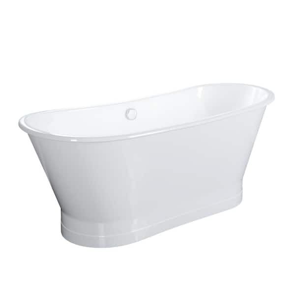 Barclay - Columbus 61 Cast Iron Double Roll Top Tub Kit