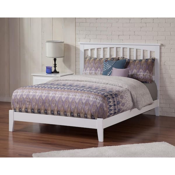 Mission White Full Traditional Bed