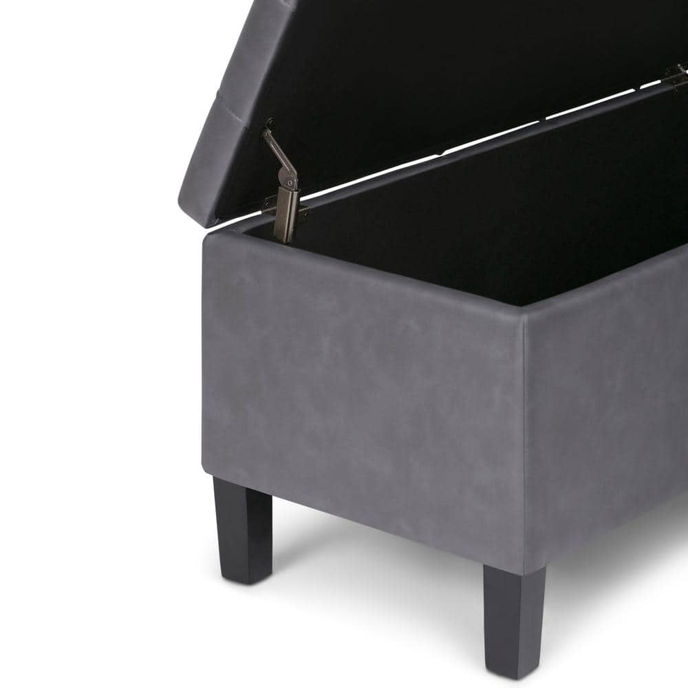 Stone Gray Contemporary Tufted 3-Piece Ottoman Set