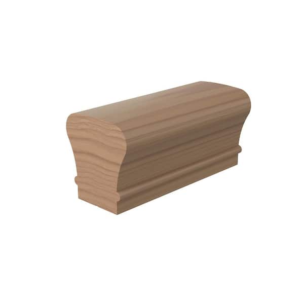 0.375 in. D x 2.25 in. W x 144 in. L Unfinished Poplar Wood Straight Handrail
