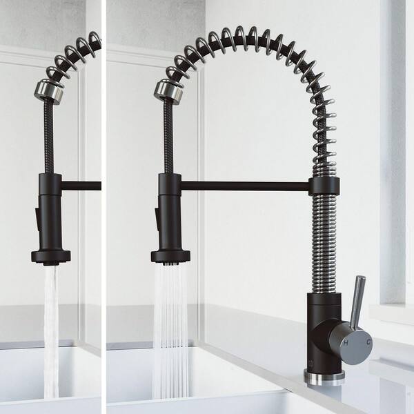VIGO Edison Single Handle Pull-Down Sprayer Kitchen Faucet in