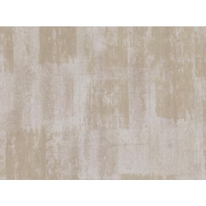 Pollit Champagne Distressed Texture Paper Strippable Wallpaper (Covers 75.6 sq. ft.)