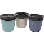 6 oz. Citronella Candle Stone Flower Pot with Bird