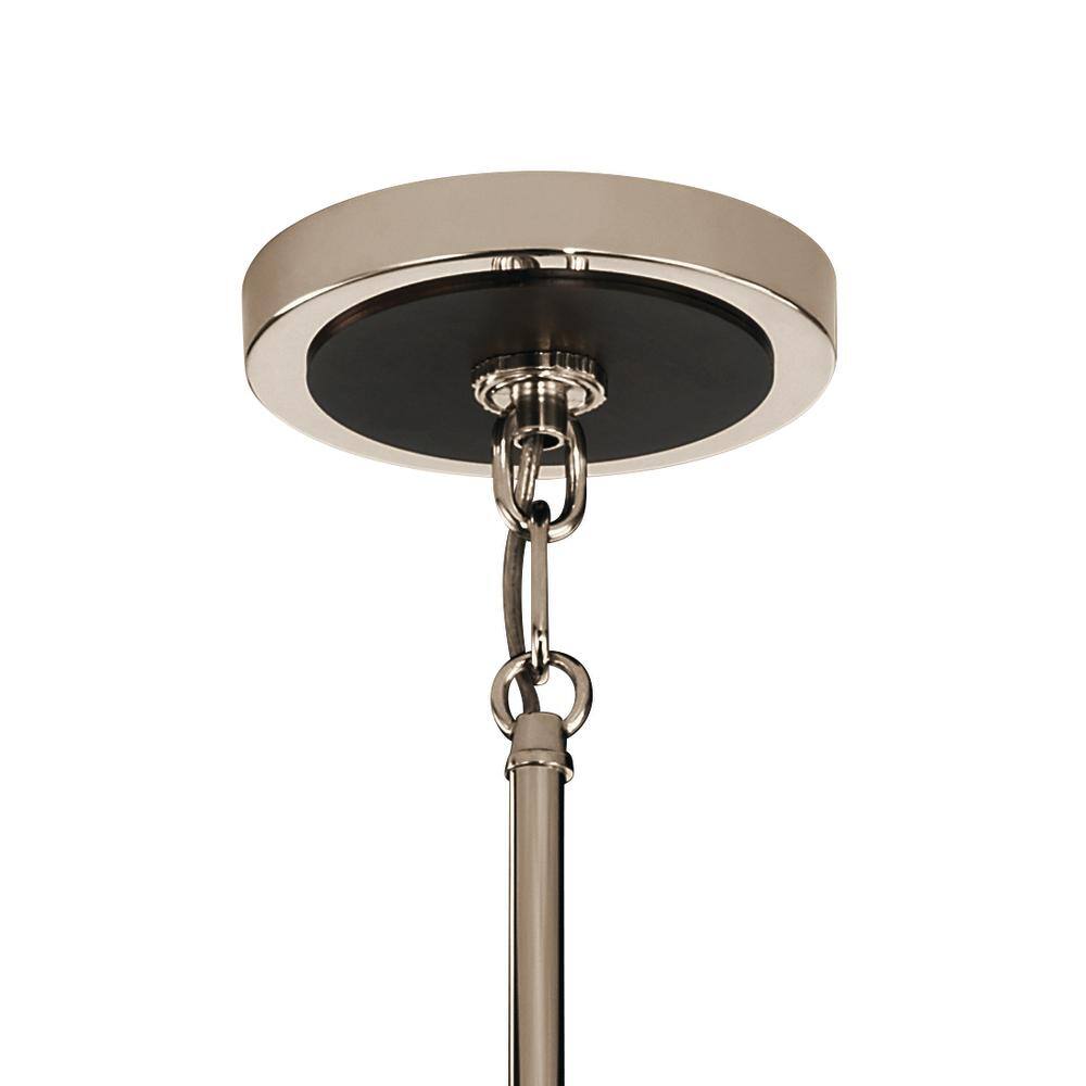 Eastmont 5-Light Polished Nickel Chandelier with Clear Glass