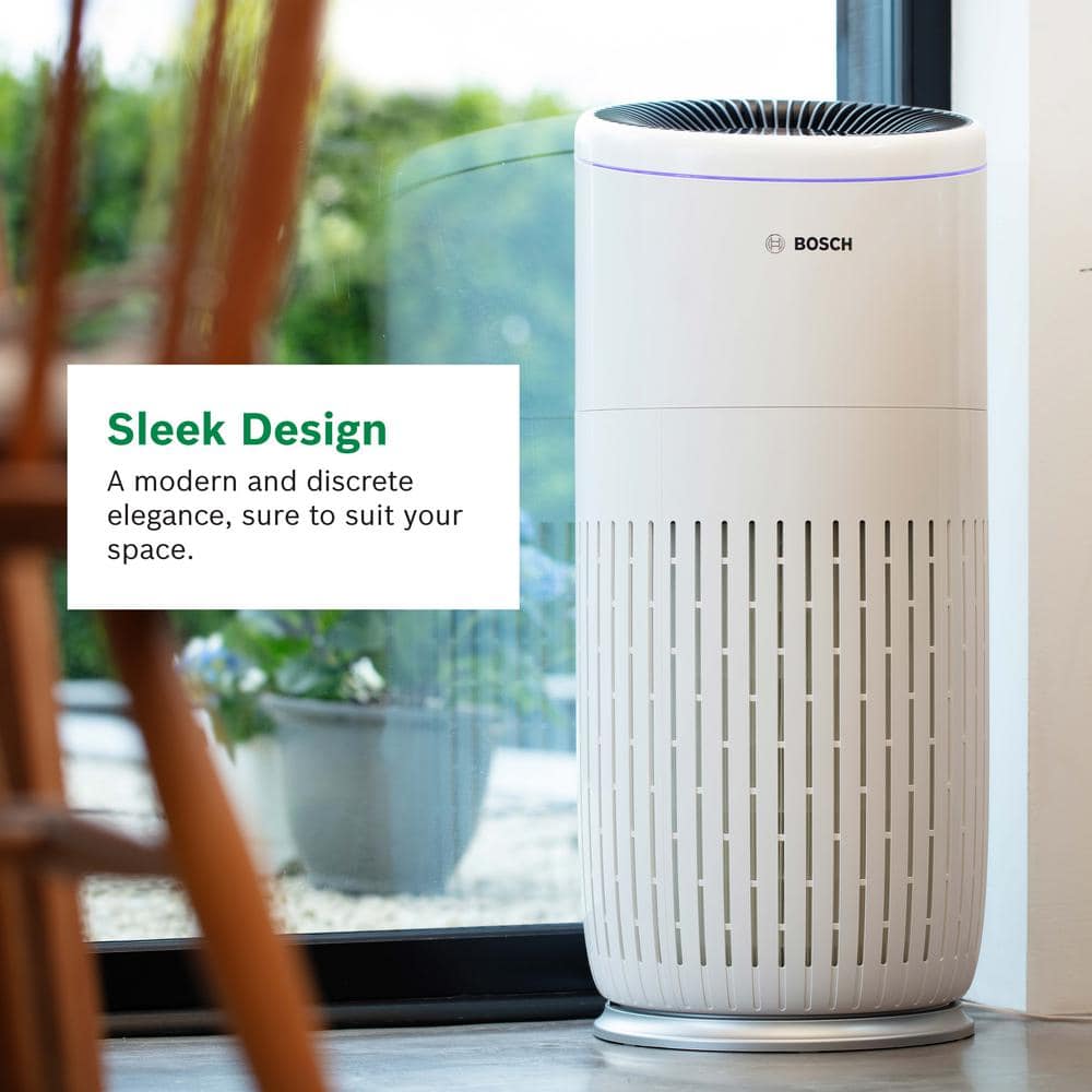 Bosch White HEPA Energy Star Air Purifier for Large Rooms