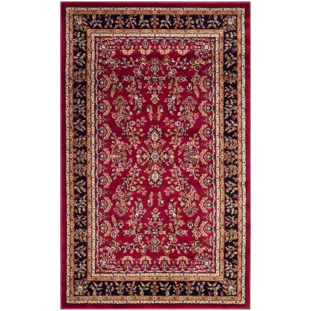 Lyndhurst Red/Black Doormat 2 ft. x 4 ft. Border Area Rug price history on PriceWatchPro